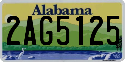 AL license plate 2AG5125