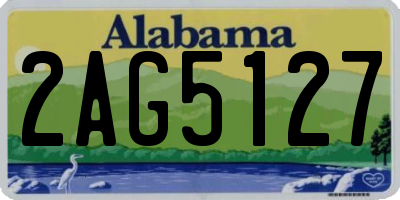 AL license plate 2AG5127
