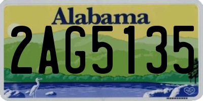 AL license plate 2AG5135