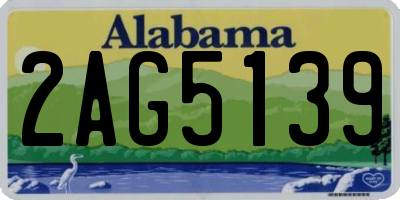 AL license plate 2AG5139
