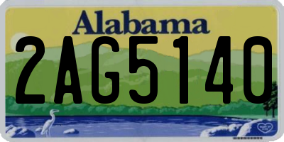 AL license plate 2AG5140