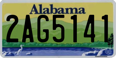 AL license plate 2AG5141