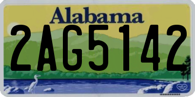 AL license plate 2AG5142