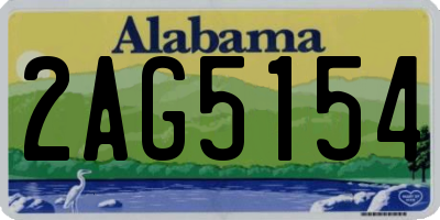 AL license plate 2AG5154