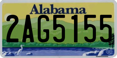 AL license plate 2AG5155