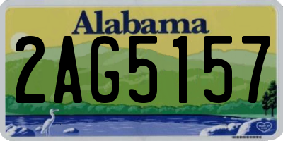 AL license plate 2AG5157