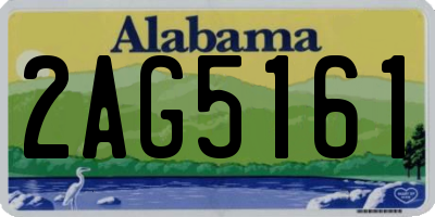 AL license plate 2AG5161