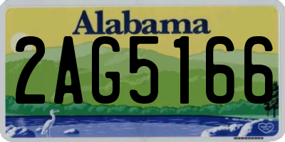 AL license plate 2AG5166