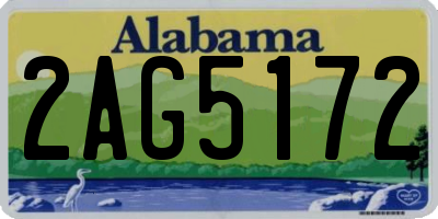 AL license plate 2AG5172