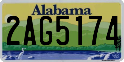 AL license plate 2AG5174
