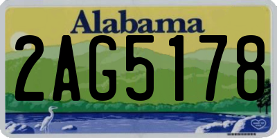 AL license plate 2AG5178