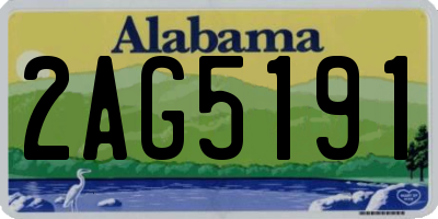 AL license plate 2AG5191