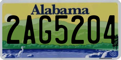 AL license plate 2AG5204