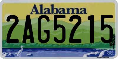 AL license plate 2AG5215