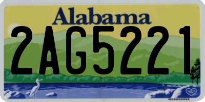 AL license plate 2AG5221