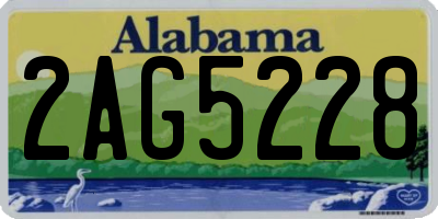 AL license plate 2AG5228