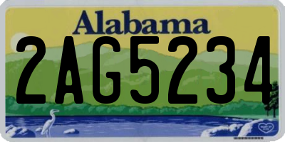 AL license plate 2AG5234