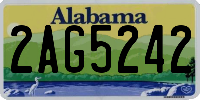 AL license plate 2AG5242