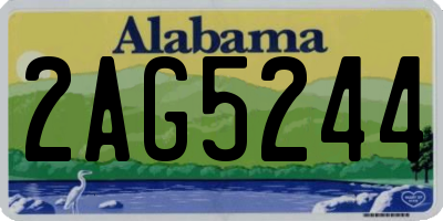 AL license plate 2AG5244