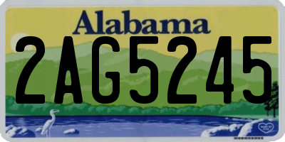 AL license plate 2AG5245