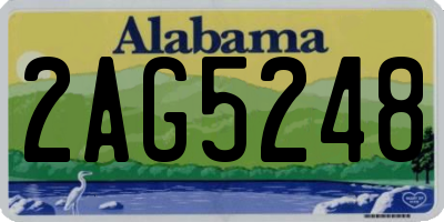 AL license plate 2AG5248