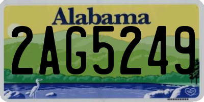 AL license plate 2AG5249