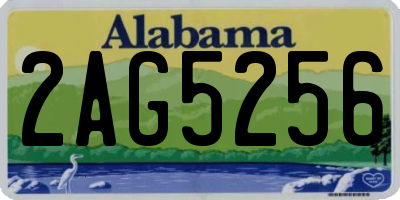 AL license plate 2AG5256