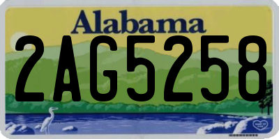 AL license plate 2AG5258