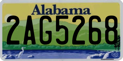 AL license plate 2AG5268
