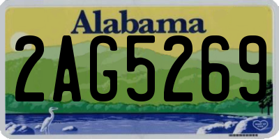 AL license plate 2AG5269