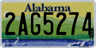 AL license plate 2AG5274