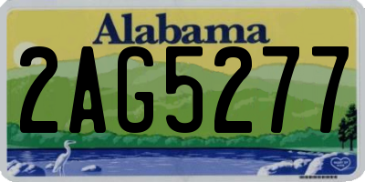 AL license plate 2AG5277