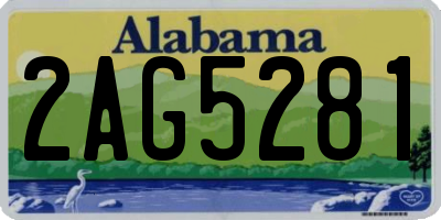 AL license plate 2AG5281