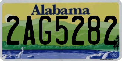 AL license plate 2AG5282