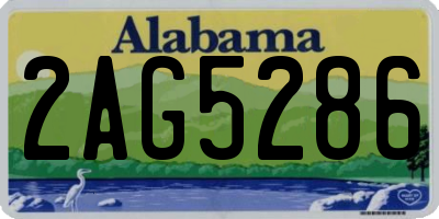 AL license plate 2AG5286