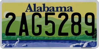 AL license plate 2AG5289