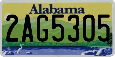 AL license plate 2AG5305