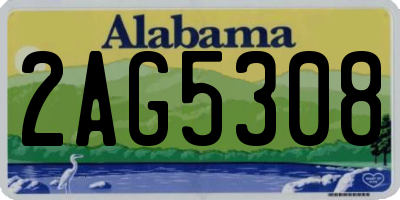 AL license plate 2AG5308