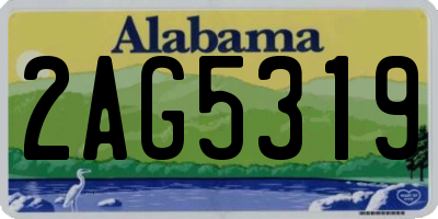 AL license plate 2AG5319