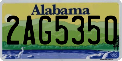 AL license plate 2AG5350