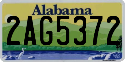AL license plate 2AG5372