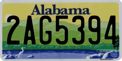 AL license plate 2AG5394