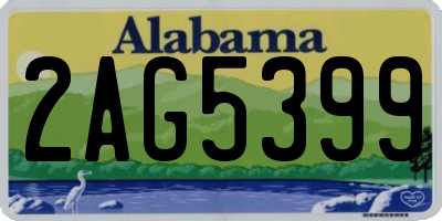 AL license plate 2AG5399