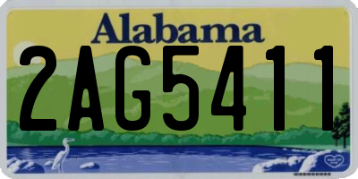 AL license plate 2AG5411