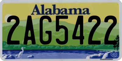 AL license plate 2AG5422