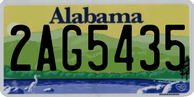 AL license plate 2AG5435