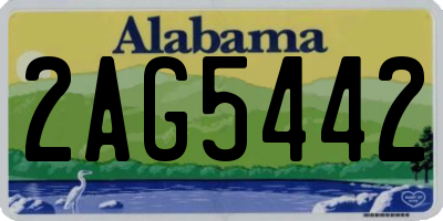 AL license plate 2AG5442