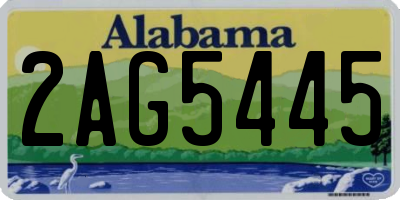 AL license plate 2AG5445