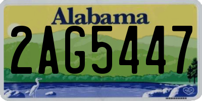 AL license plate 2AG5447