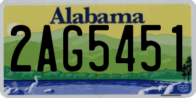 AL license plate 2AG5451